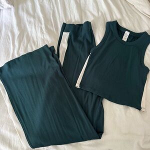 Aerie Teal Sleeveless Pantsuit